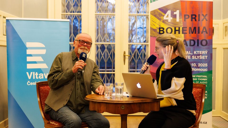 Vizitka Karolíny Koubové s Igorem Barešem, čestným prezidentem Prix Bohemia Radio