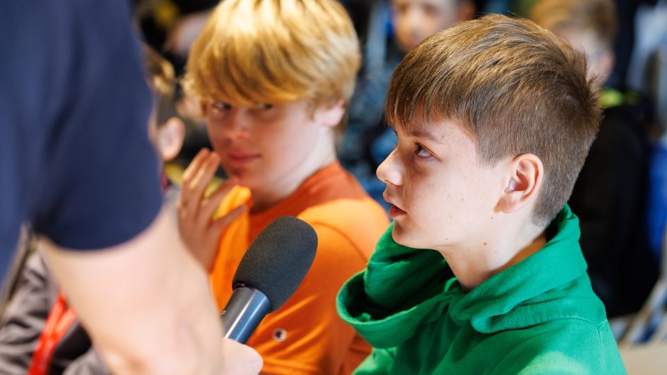 Zvídavec Evy Sinkovičové v Pevnosti poznání: Lekce zvídavosti pro 5. třídu | foto: Jiří Šeda, Český rozhlas Zvídavec Evy Sinkovičové v Pevnosti poznání: Lekce zvídavosti pro 5. třídu