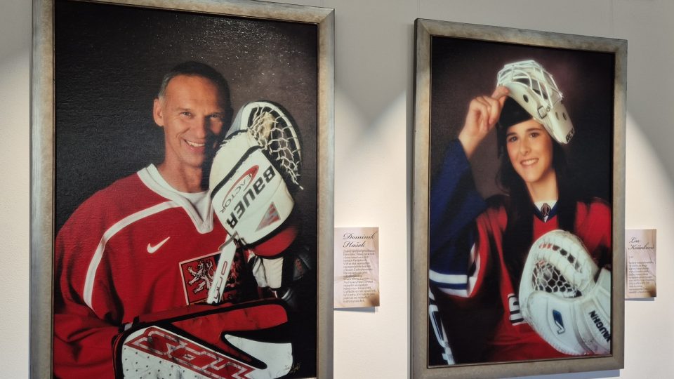 Cyklus fotografií Jadrana Šetlíka Po stopách vzorů, Dominik Hašek a Lea Kořínková | foto: Josef Šorfa, Český rozhlas Cyklus fotografií Jadrana Šetlíka Po stopách vzorů, Dominik Hašek a Lea Kořínková