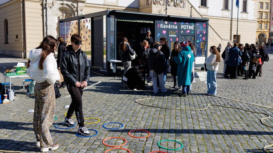Kavárna Potmě je neoddělitelnou součástí Prix Bohemia Radio | foto: Jiří Šeda, Český rozhlas Kavárna Potmě je neoddělitelnou součástí Prix Bohemia Radio