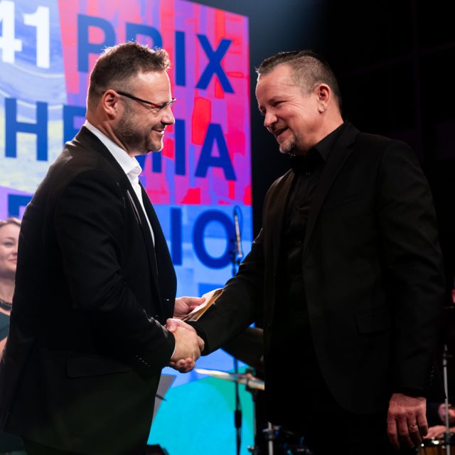 Slavnostní vyhlášení vítězů Prix Bohemia Radio 2025  (Ondřej Vaňura,  Kriminálka) | foto: Khalil Baalbaki,  Český rozhlas Slavnostní vyhlášení vítězů Prix Bohemia Radio 2025  (Ondřej Vaňura,  Kriminálka) | foto: Khalil Baalbaki,  Český rozhlas