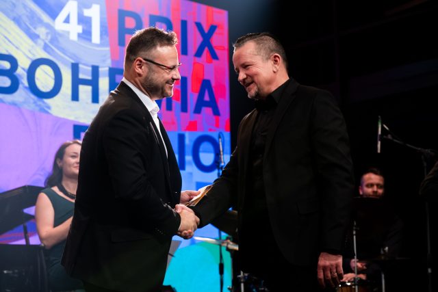 Slavnostní vyhlášení vítězů Prix Bohemia Radio 2025  (Ondřej Vaňura,  Kriminálka) | foto: Khalil Baalbaki,  Český rozhlas Slavnostní vyhlášení vítězů Prix Bohemia Radio 2025  (Ondřej Vaňura,  Kriminálka) | foto: Khalil Baalbaki,  Český rozhlas